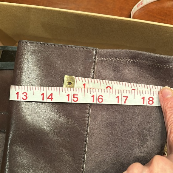 Cole Haan 7.5 Adler Tall Boots gray/brown - Picture 5 of 6